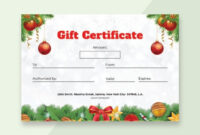 Gift Certificate Template Publisher