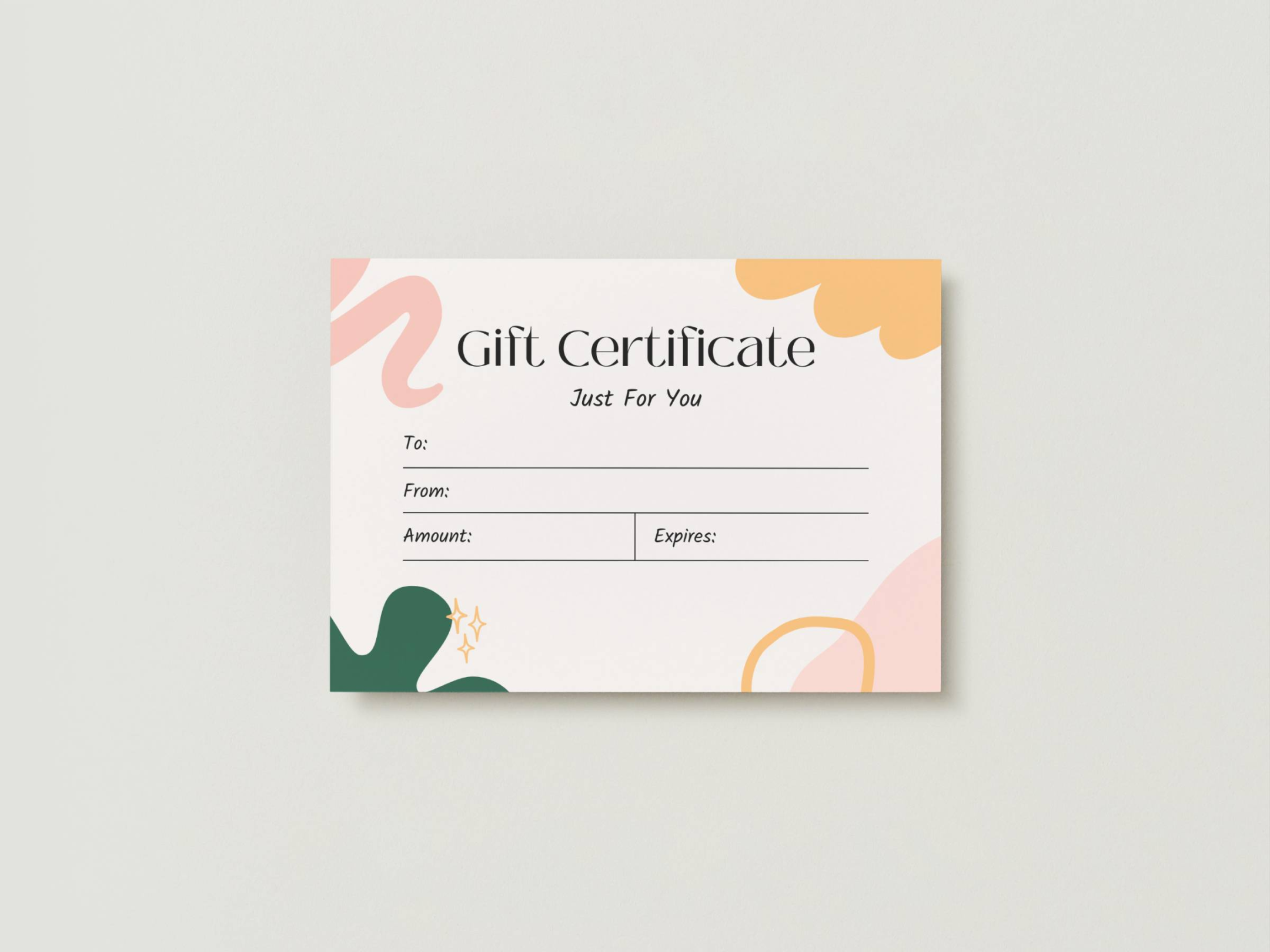 Custom Gift Certificates - Printable Gift Cards  Canva