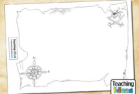 A Blank Pirate Map Template For Academic And Research Purposes