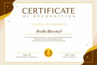 Employee Of The Month Certificate Template With Photo: A Formal Recognition Of Exceptional Performance