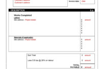 Subcontractor Invoice Template For CIS Compliance