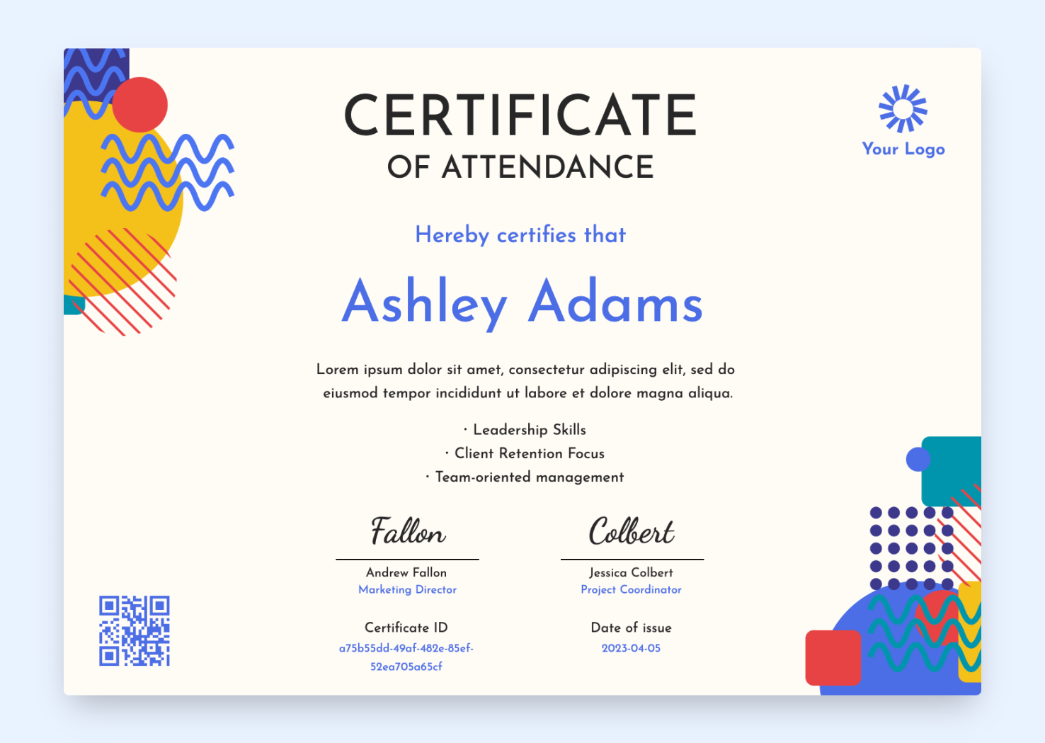 Free Attendance Certificate Templates & Inspirations