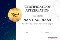 Gratitude Certificate Template: A Formal Expression Of Appreciation