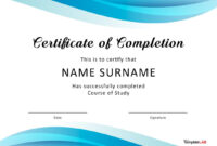 Certificate Of Completion Template: A Free Word Document For Formal Recognition