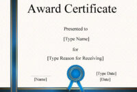 Free Certificate Templates For Microsoft Word 2007