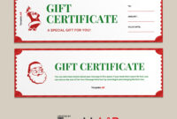 Free Christmas Gift Certificate Templates: A Versatile Tool For Holiday Promotions