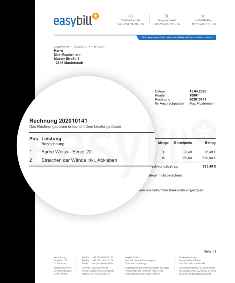 Free Craftsmen Invoice Template (Word and Excel)