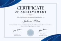 Certificate Of Accomplishment Template: A Formal Design For Recognition