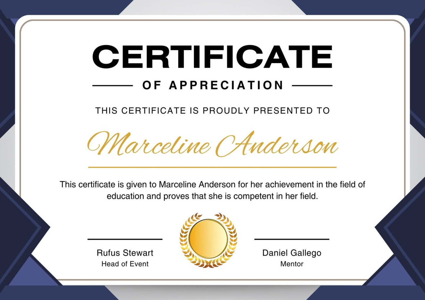 Free, custom printable appreciation certificate templates  Canva