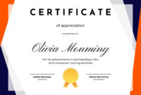 Perfect Attendance Certificate Template