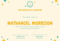 Humorous Employee Recognition Certificates: Templates For Formal Occasions