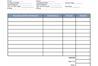 HVAC Service Order Invoice Template: A Comprehensive Guide