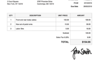 Invoice Template Request