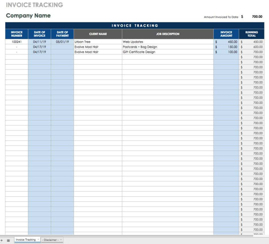 Free Invoice Templates  Smartsheet