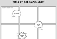 A Printable Blank Comic Strip Template For Children