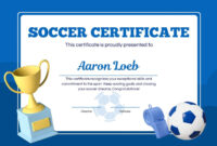 Soccer Certificate Template: A Customizable Document For Recognizing Achievement