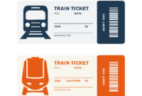 Blank Train Ticket Template