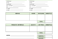 Gardening Services Invoice Template