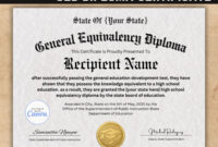 Ged Certificate Template