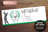 Golf Certificate Template: A Professional Design For Free