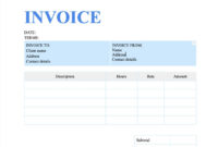 A Standardized Invoice Template For Google Docs