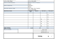 Comprehensive Invoice Template For Excel 2007