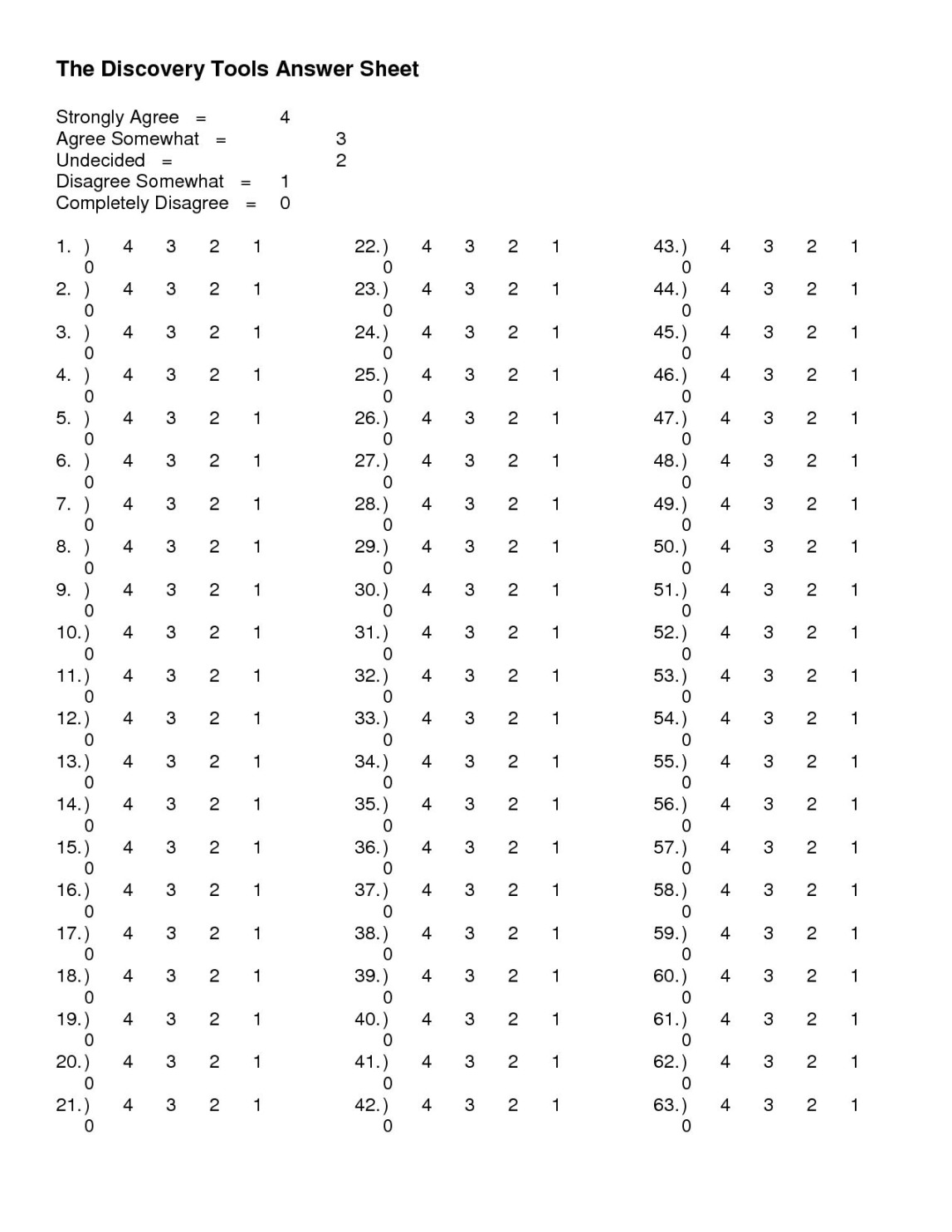 Images Of  Blank Answer Sheet Template Printable inside