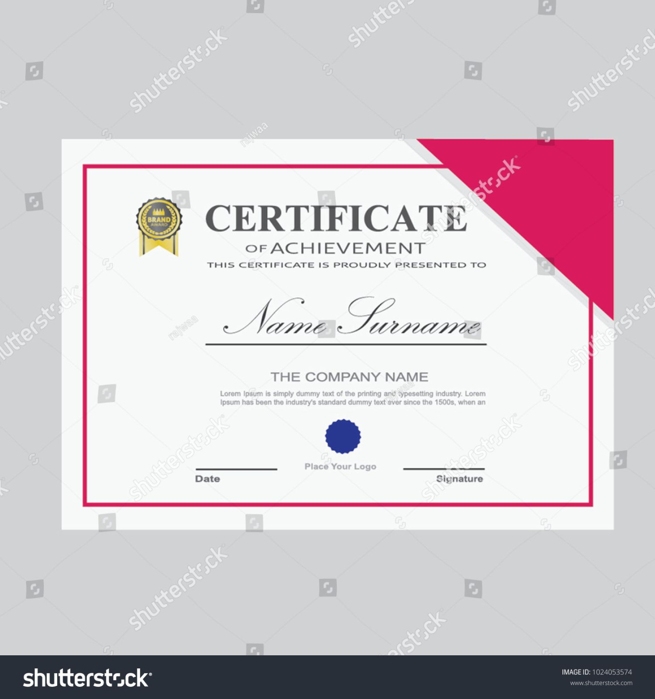 Landscape Certificate Templates