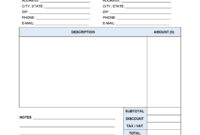 Interest Invoice Template