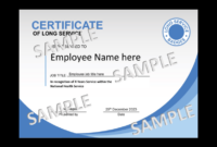 Long-Service Certificate Template: A Formal Recognition Of Dedication