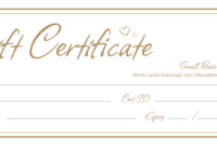 Luxurious Massage Gift Certificate Template: Complimentary Download