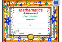 Mathematics Proficiency Certificate Template