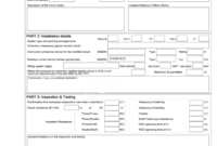 Minor Electrical Installation Works Certificate Template