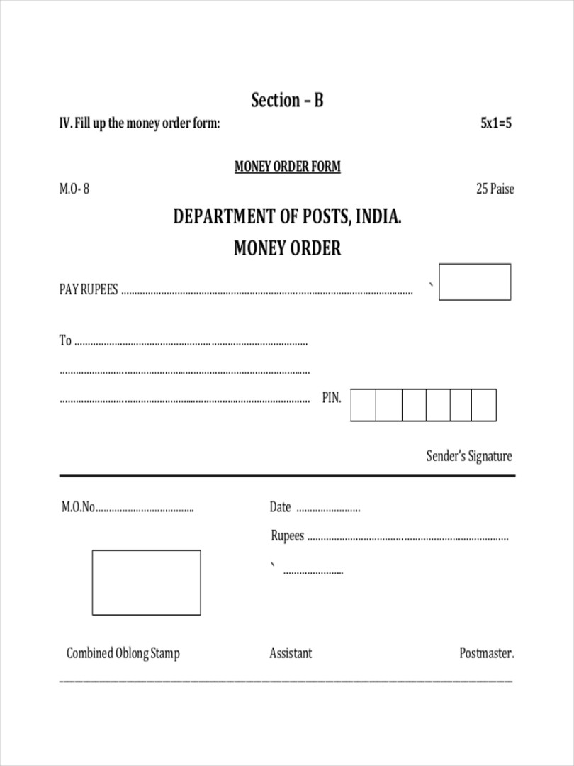 Money Order - + Examples, Format, How to Trace, Pdf