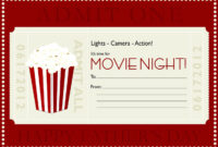 Movie Gift Certificate Template