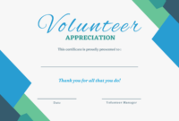 Volunteer Certificate Templates: A Guide To Formal Recognition