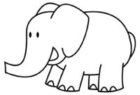 A Blank Elephant Template: A Versatile Tool For Creative Expression