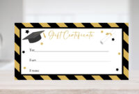 Graduation Gift Certificate Template: A Formal And Customizable Design