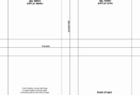 Blank Quarter Fold Card Template