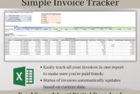 Invoice Tracking Spreadsheet Template