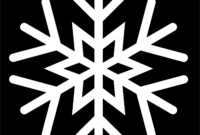 A Blank Template For Snowflake Design