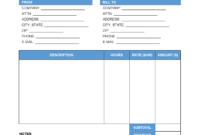 Media Invoice Template For Professional Services