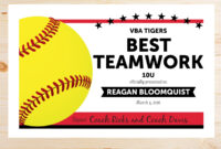 Free Softball Certificate Templates For Formal Recognition