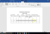 Blank Scheme Of Work Template