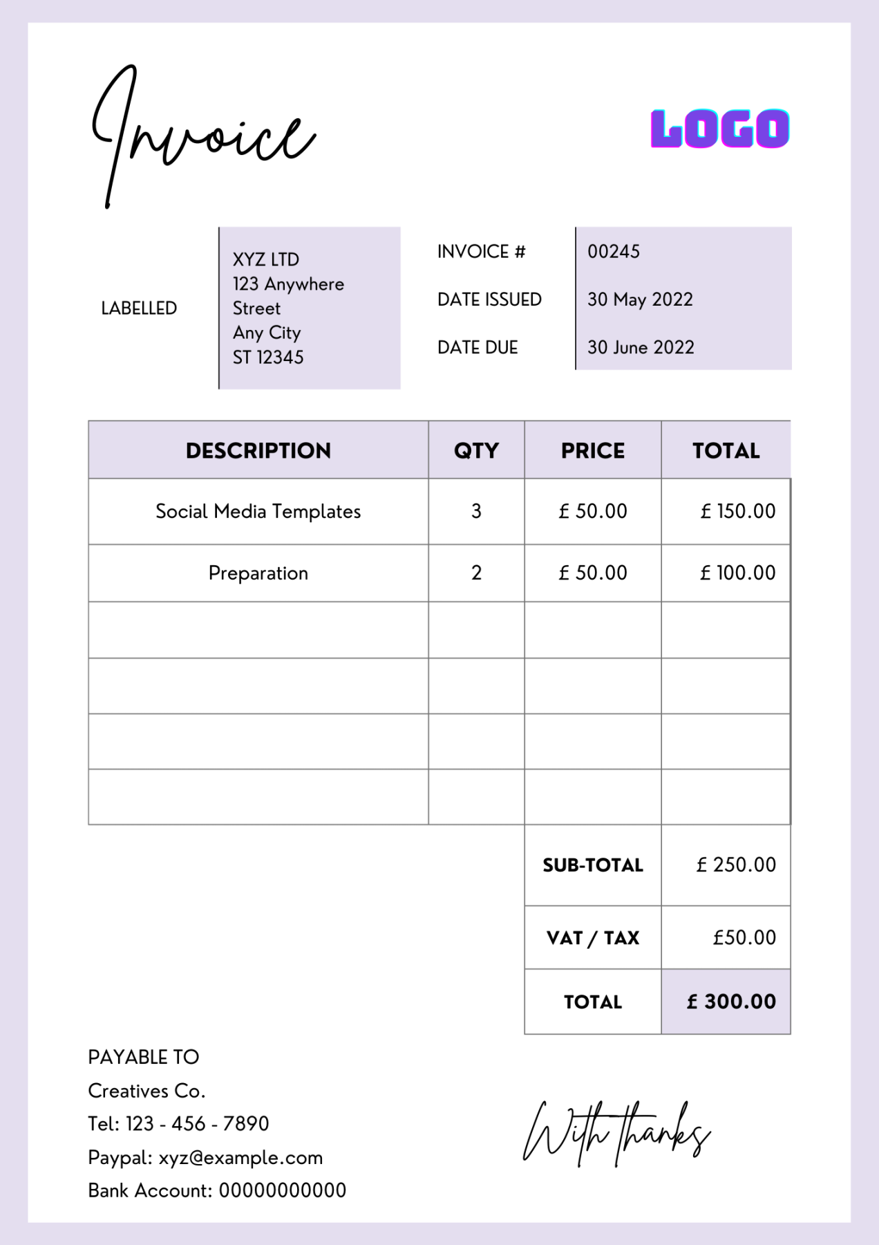 What does your receipt or purchase VAT invoice need to contain to