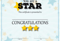 Star Award Certificate Template: A Formal Recognition Of Excellence